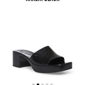 STEVE MADDEN HARLIN BLACK SANDALS